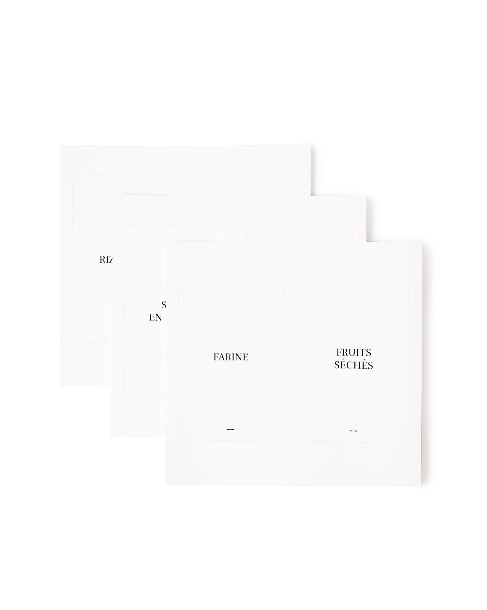 Ensemble d’étiquettes pour garde-manger - Format: Grand _ Pantry Label Set - Size: Large