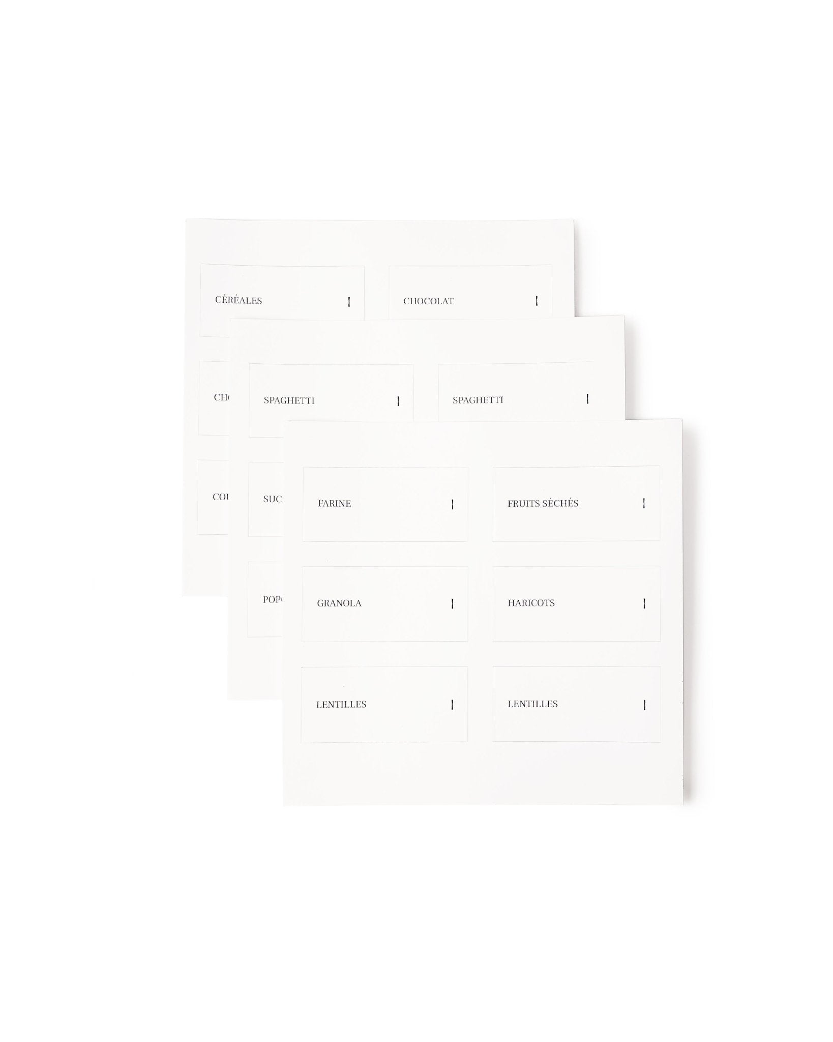 Ensemble d’étiquettes pour garde-manger - Format: Petit _ Pantry Label Set - Size: Small